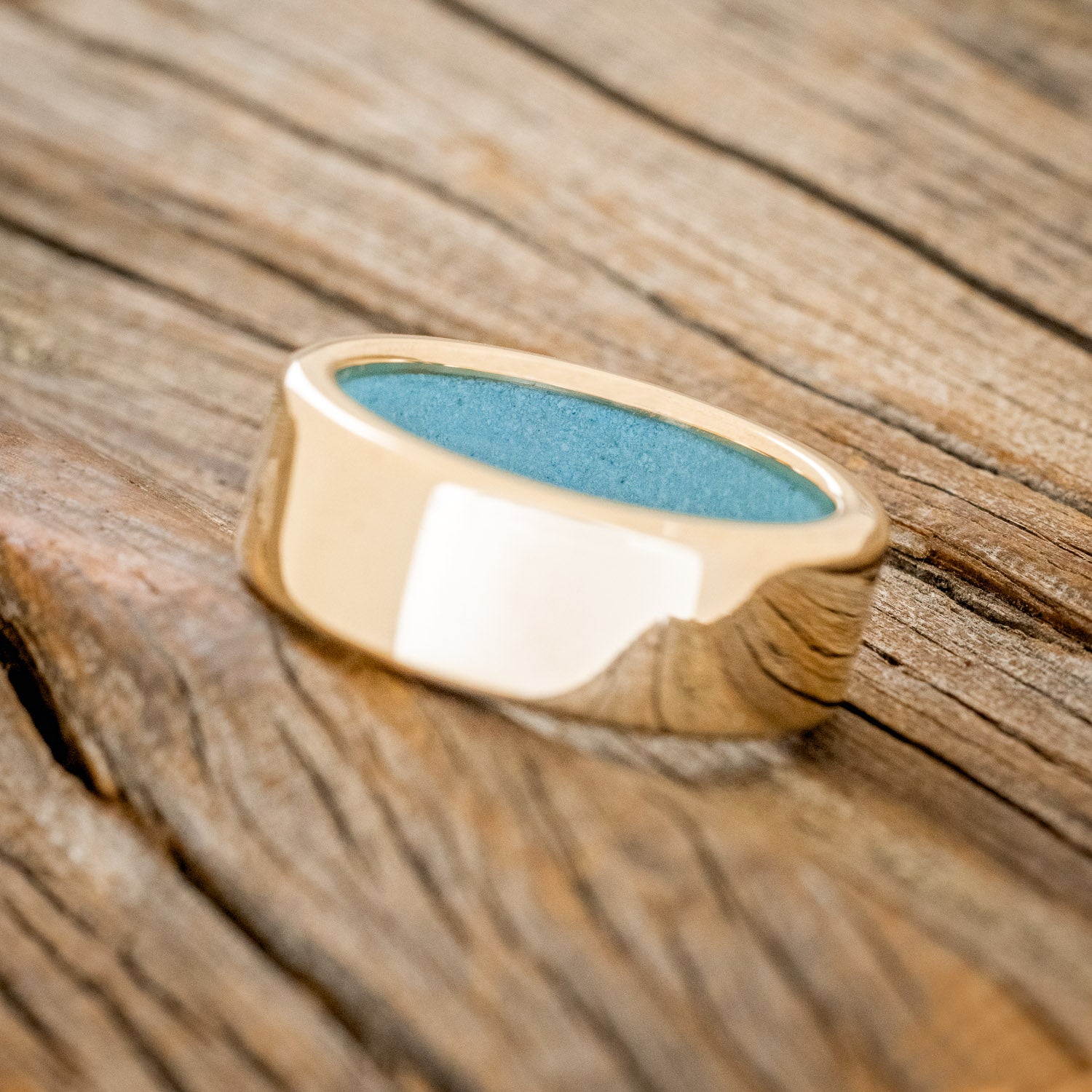 TURQUOISE LINED WEDDING BAND-39