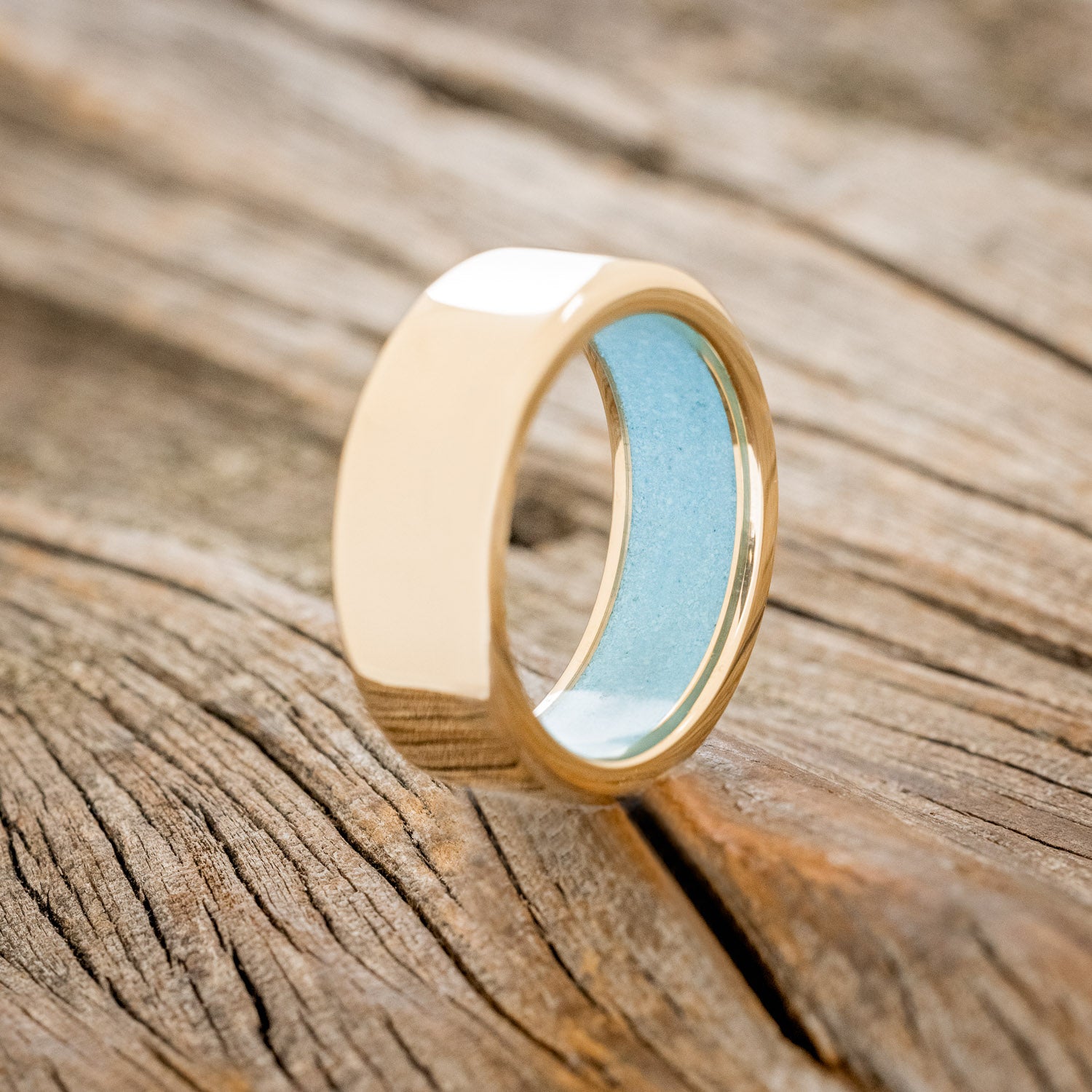 TURQUOISE LINED WEDDING BAND-38