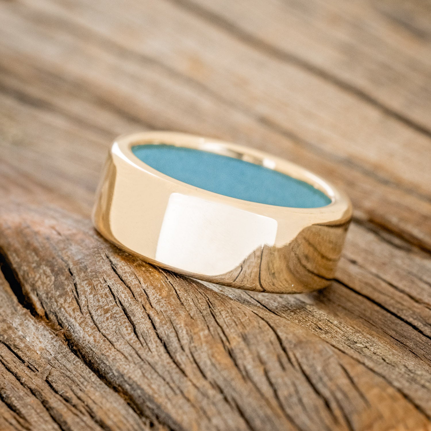 TURQUOISE LINED WEDDING BAND-36
