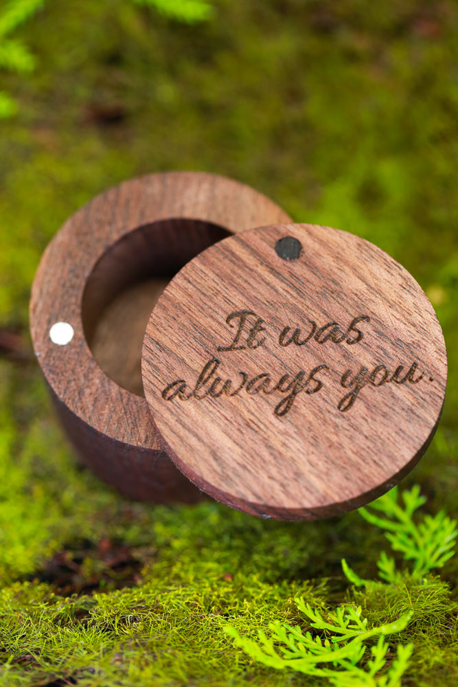 Add A Custom Engraving To Your Ring Box? - Staghead Designs - Antler Rings By Staghead Designs