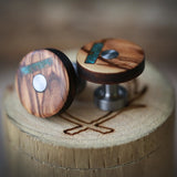 CUSTOM CUFFLINKS (designed to match any ring you choose) - Staghead Designs - Antler Rings By Staghead Designs