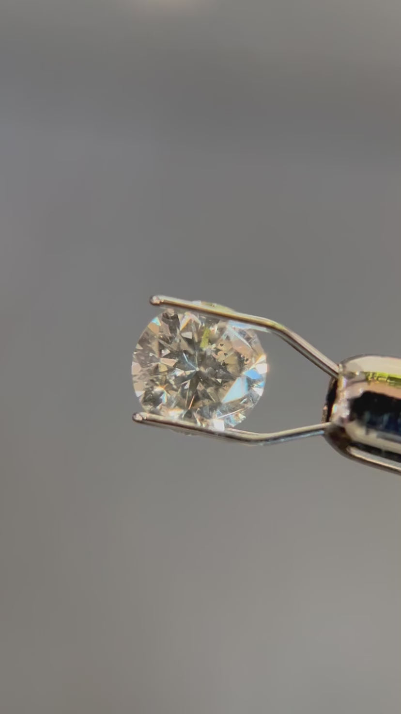 BRIESTA Champagne Diamond シャンパンダイアモンド 0.74ct 5.67mm Round Brilliant Cut Champagne Diamond