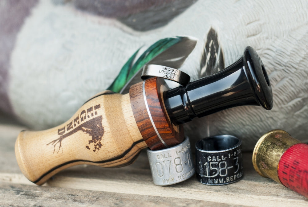 CUSTOM ENGRAVED "DUCK BAND" WEDDING RING-11