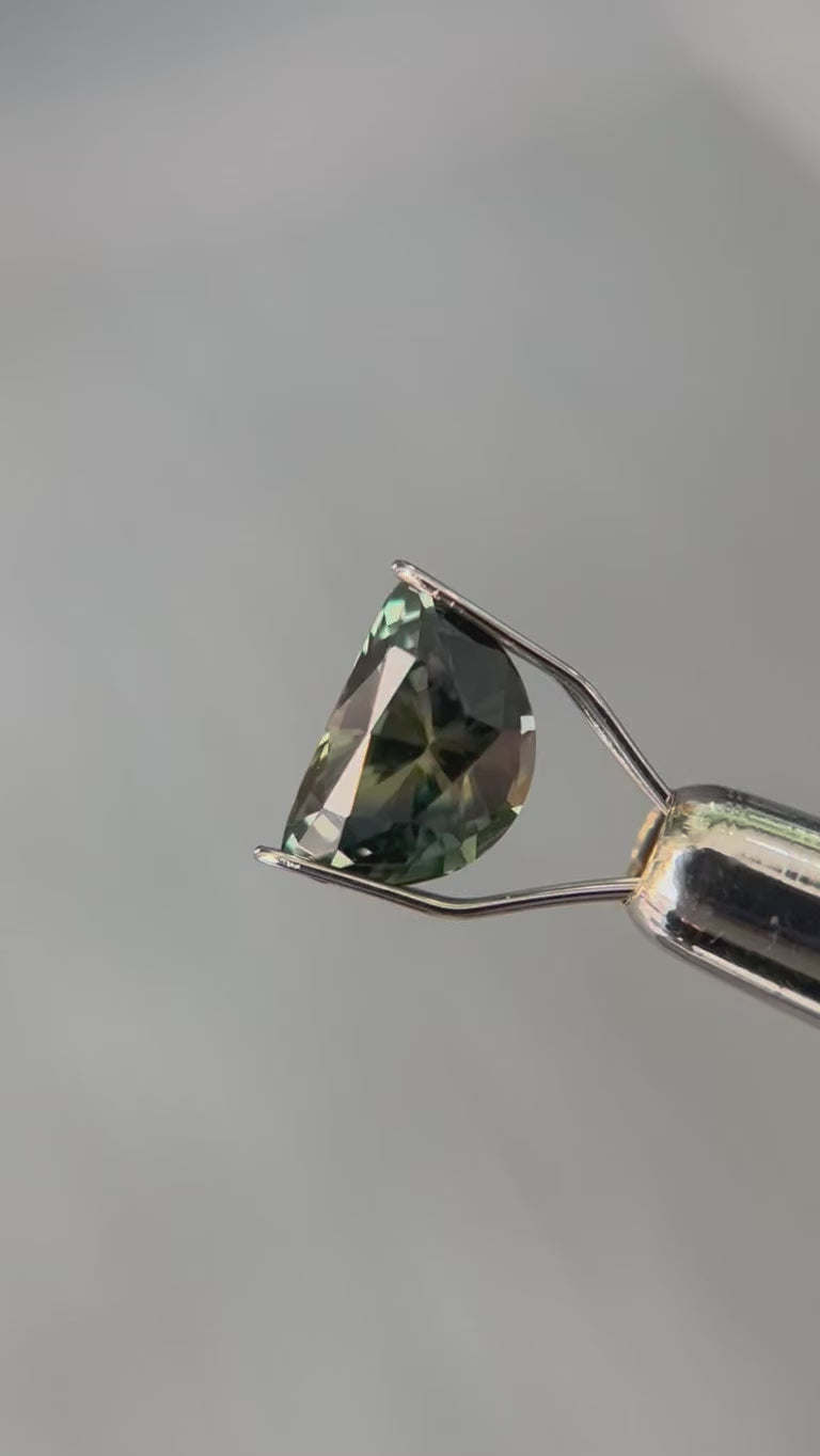 1.65ct 8.18x5.49mm Half Moon Brilliant Sapphire | Staghead Mine Gems