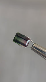 "SUMMER" - EMERALD CUT BI-COLOR TOURMALINE