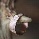 14K FACETED GOLD BAND IN RAW FINISH (available in 14K rose, white or yellow gold) - Staghead Designs - Antler Rings By Staghead Designs