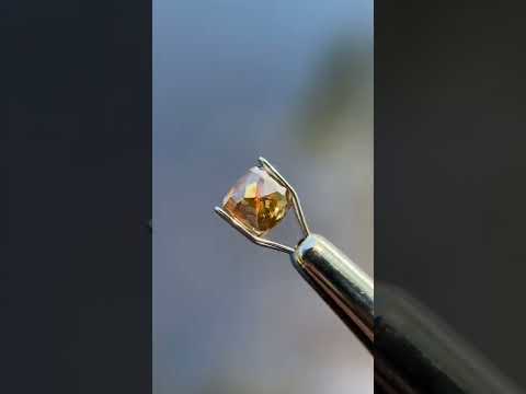 1.76ct 6.33 X 7.03mm Cushion Cut Champagne Diamond