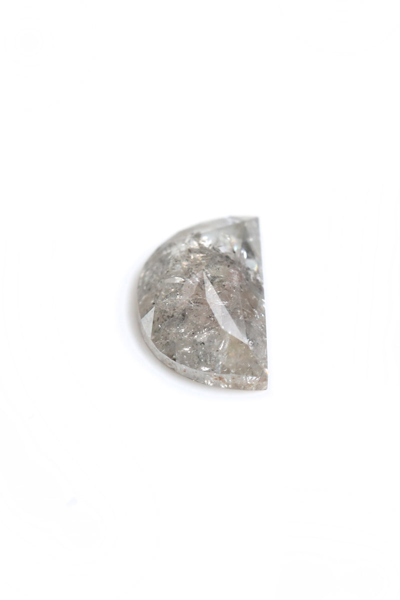 "Rhiannon" Half Moon Salt and Pepper Diamond