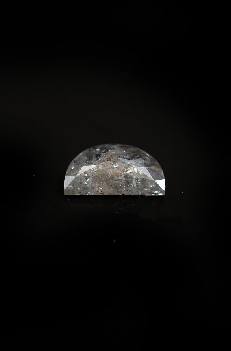 "Rhiannon" Half Moon Salt and Pepper Diamond