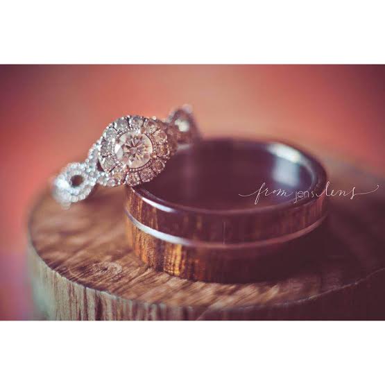 "GOLDEN" - IRONWOOD WEDDING BAND-10